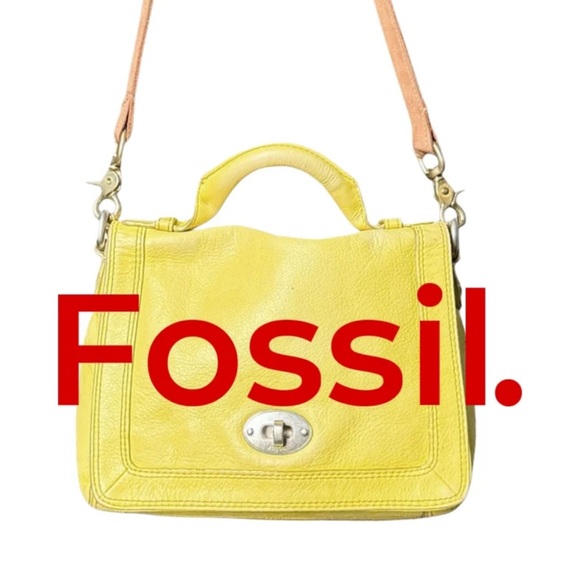 Fossil Handbags - Vintage FOSSIL yellow Vtg. bags